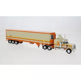 Ixo-Models - America Peterbilt 359 orange/beige 1973,