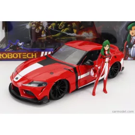   Jada - Toyota Supra With Miriya Sterling Figure Robotech 2020 Red White
