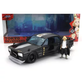   Jada - NISSAN SKYLINE GT-R 1971 WITH MIKEY FIGURE - TOKYO REVENGERS BLACK