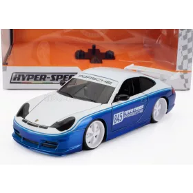   Jada - PORSCHE 911 996 GT3 TOYO TIRES N 845 RACING COUPE 1999 WHITE BLUE