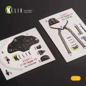 Kelik - I-16 type 17 - Interior 3D Decal for ICM kit