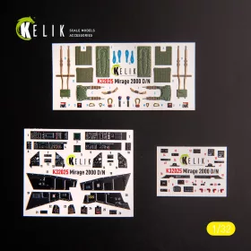   Kelik - Mirage 2000D/N - interior 3D decals for Kitty Hawk/Zimi models kit