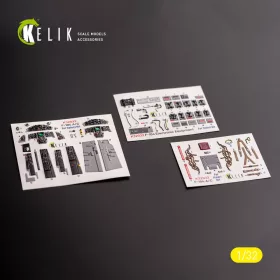 Kelik - F-104 A/C - interior 3D decals for Italeri kit