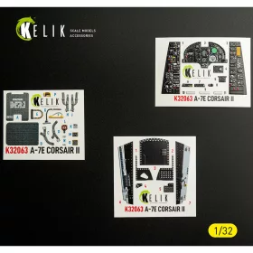   Kelik - A-7E CORSAIR II - interior 3D decals for Trumpeter kit