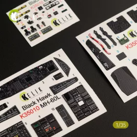   Kelik - MH-60L Black Hawk interior 3D decals for Kitty Hawk / Zimimodel kit