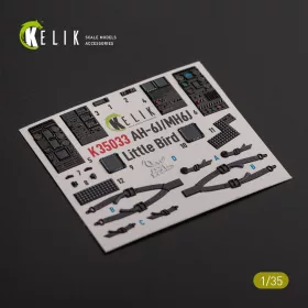   Kelik - AH-6J/MH6J Little Bird interior 3D decals for Zimi models/KittyHawk