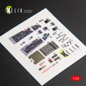   Kelik - F-16CN Fighting Falcon interior 3D decals for Tamiya kit