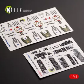 Kelik - F-4E Phantom II interior 3D decals for Meng kit