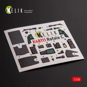 Kelik - Rafale C - interior 3D decals for Academy/Revell kit