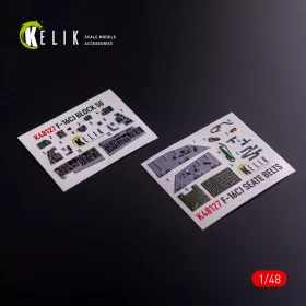 Kelik - F-16CJ - interior 3D decals for Tamiya kit