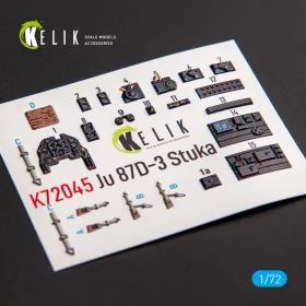   Kelik - Junkers Ju 87D-3 Stuka - Interior 3D Decal for Special Hobby kit