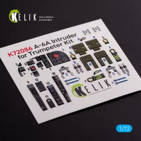 Kelik - A-6A Intruder interior 3D decals for Trumpeter kit