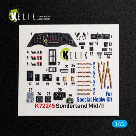   Kelik - Sunderlend MkI/II - interior 3D decals for Special Hobby