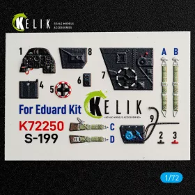 Kelik - S-199 - interior 3D decals for Eduard