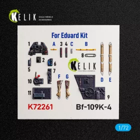 Kelik - Bf-109K-4 - interior 3D decals for Eduard