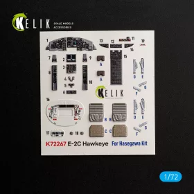 Kelik - E-2C Hawkeye -  interior 3D decals for Hasegawa