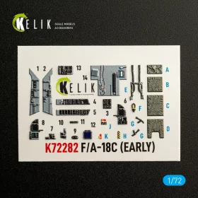   Kelik - F/A-18C (EARLY) - interior 3D decals for Academy 12411