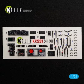 Kelik - SH-3H Sea King - interior 3D decals for Foreart