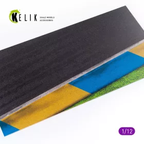   Kelik - Asphalt road Moto race track type 1  Base - Acrylic 3 mm (180 x 357 mm)