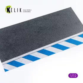   Kelik - Asphalt road Moto race track type 2 Base - Acrylic 3 mm (180 x 357 mm)