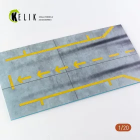   Kelik - Pit-F1 Pitstop Type 1 Base - Acrylic 3 mm (180 x 357 mm) (210 g) (1/20)
