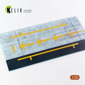   Kelik - F1 Pitstop Type 2 Base - Acrylic 3 mm (180 x 357 mm) (210 g) (1/20)