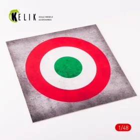   Kelik - Italy Roundel - Acrylic 3 mm (240 x 240 mm) (190g) (1/72 - 1/48)