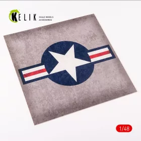   Kelik - US Roundel - Acrylic 3 mm (240 x 240 mm) (190g) (1/72 - 1/48)