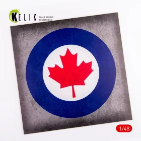   Kelik - Canada Roundel - Acrylic 3 mm (240 x 240 mm) (190g) (1/72 - 1/48)