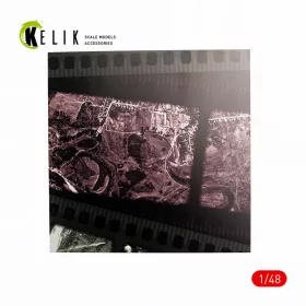   Kelik - Photoreconnaisance Plane Stand - Base - Acrylic 3 mm (240 x 240 mm) (190g) (Universal scale)