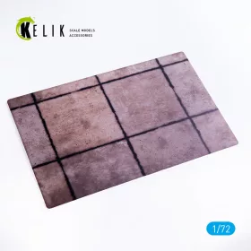   Kelik - Soviet Square Concrete Plates Airfield 1970 th - Base - Acrylic 3 mm (280 x 180 mm) (170 g)