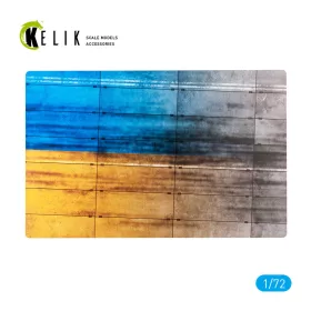   Kelik - Concrete plates With Ukrainian flag - Acrylic 3 mm (280 x 180 mm) (170 g)