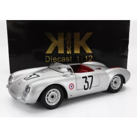   KK-Scale - PORSCHE 550 RS SPIDER 1.5L TEAM PORSCHE KG N 37 24h LE MANS 1955 H.POLENSKY - R.VON FRANKENBERG SILVER