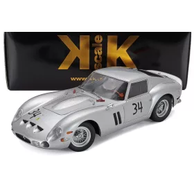  KK-Scale - FERRARI 250 GTO 3.0L V12 COUPE N 34 HOCKENHEIM 1963 HERMANN CORDES SILVER