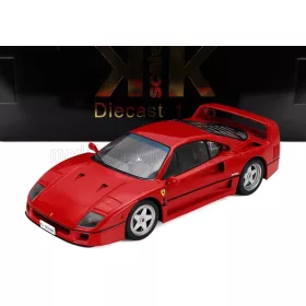   KK-Scale - FERRARI  F40 BLACK INTERIOR 1987 - PERSONAL CAR GIANNI AGNELLI RED