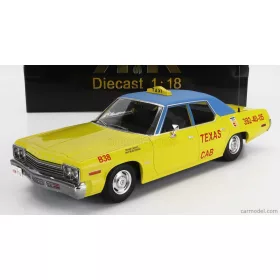 Kkscale - Dodge Monaco Taxi Texas Cab B38 1974 Yellow Blue