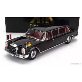   Kk-Scale - Mercedes Benz S-Class 600 Lwb Pullman (W100) Willy Brandt - Georges Pompidou 1964 Black