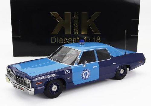 KK-Scale - DODGE MONACO MASSACHUSETTS STATE POLICE 1974 2 TONE BLUE