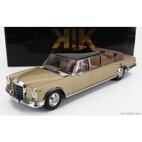   Kk-Scale - Mercedes Benz S-Class 600 Pullman (W100) Landaulet Semiconvertible 1964 Gold Met Black