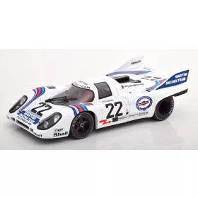   KK-Scale - PORSCHE 917K 4.9L TEAM MARTINI RACING N 22 WINNER 24h LE MANS 1971 HELMUT MARKO - GIJS VAN LENNEP WHITE BLUE