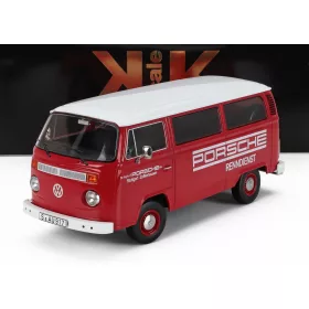   KK-Scale - VOLKSWAGEN T2b MINIBUS PORSCHE RENNDIENST STUTTGART ZUFFENHAUSEN 1972 RED WHITE