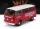KK-Scale - VOLKSWAGEN T2b MINIBUS PORSCHE RENNDIENST STUTTGART ZUFFENHAUSEN 1972 RED WHITE