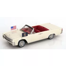   KK-Scale - Lincoln Continental Convertible John F. Kennedy White/Red 1963