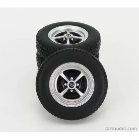   Kk-Scale - Accessories Set 4X Wheel And Tyre Set - Opel Kadett B Sport 1973 Black