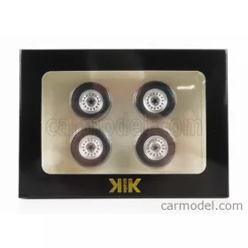   Kk-Scale - Accessories Set 4X Wheels And Rims For T3 Minibus Syncro 1987 Silver