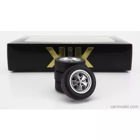   Kk-Scale - Accessories Set 4X Wheels And Rims For Porsche 911 Carrera Clubsport Grey Met