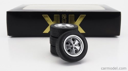 Kk-Scale - Accessories Set 4X Wheels And Rims For Porsche 911 Carrera Clubsport Grey Met