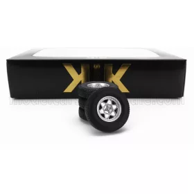   KK-Scale - ACCESSORIES SET 4X WHEELS AND RIMS FOR BMW 2002 ATS 1971 BLACK SILVER