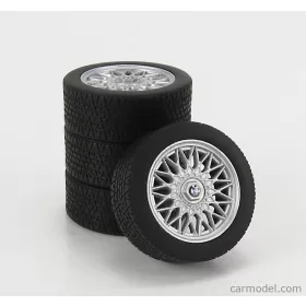   Kk-Scale - Accessories 4X Wheels And Rims Set 16  For Bmw 3-Series Alpina B6 3.5 (E30) 1988 Black
