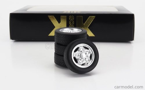 Kk-Scale - Accessories Set 4X Wheels And Hackmesser Rims For Porsche 911 Carrera Clubsport Silver